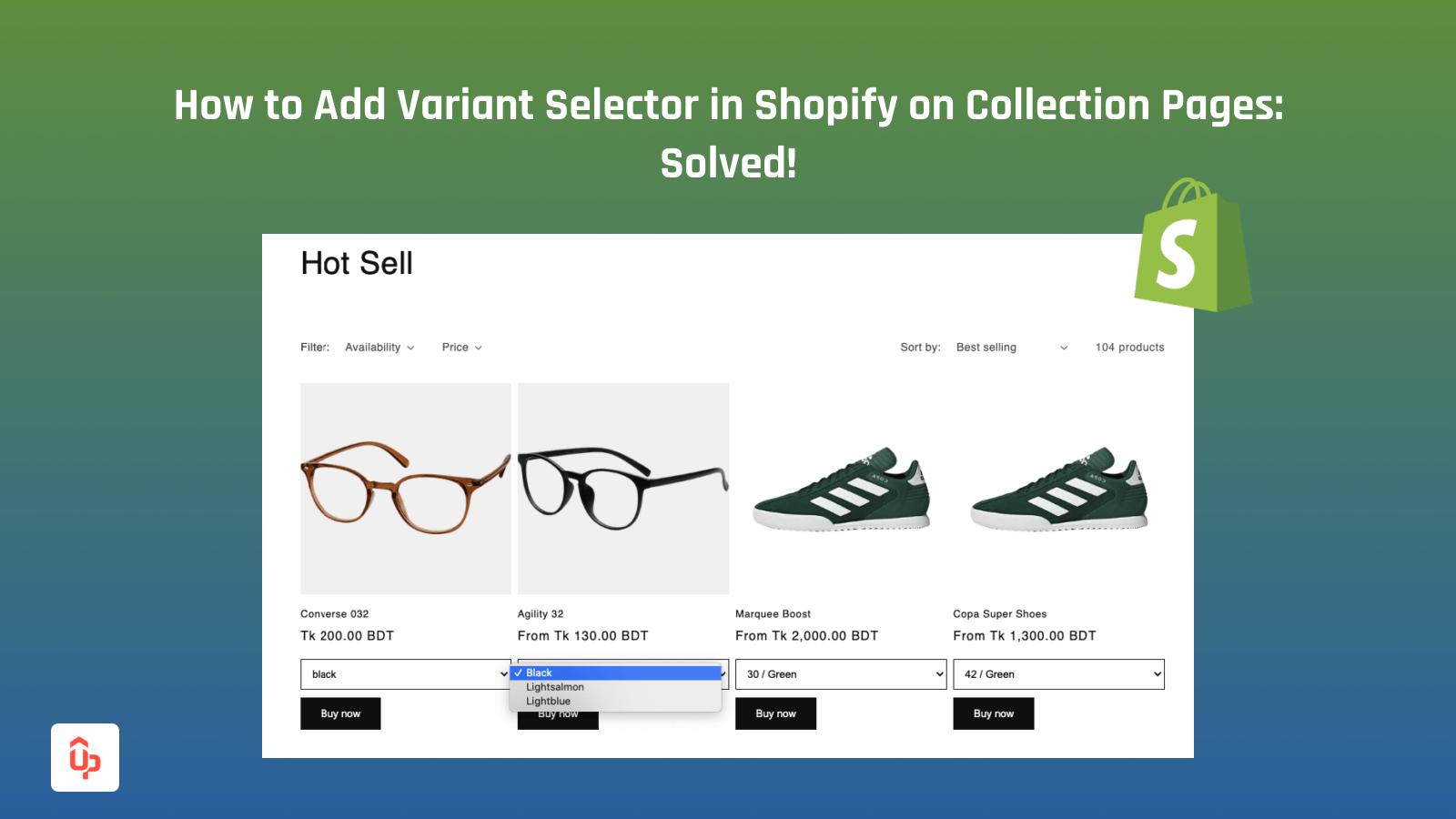 How to add variant selector on Shopify Collection Pages