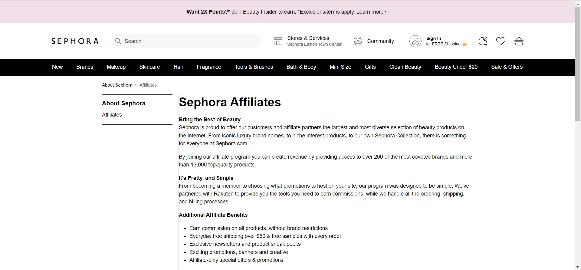 Sephora - #1 Beauty Affiliate Programs