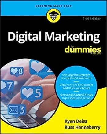 The front cover of Digital Marketing for Dummies.