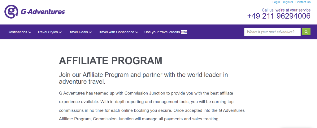 travel affiliate program