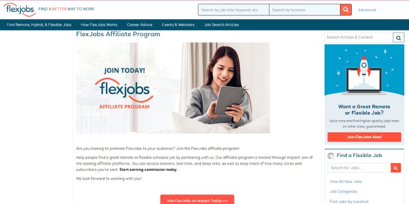 Flexjobs Affiliate Programs