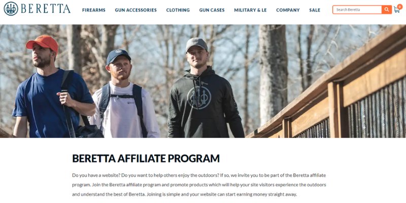 Beretta (Outdoor clothing) Affiliate Programs