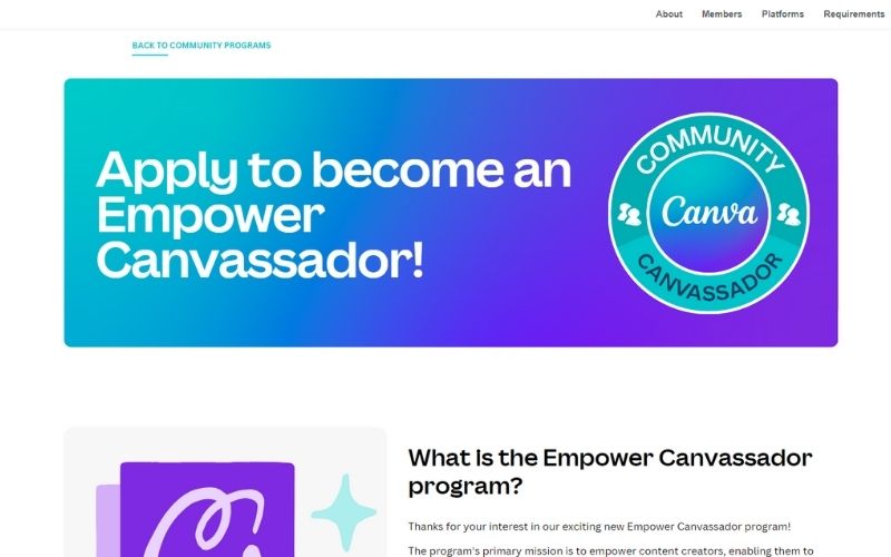 Canva is good Affiliate Programs for Content Creators