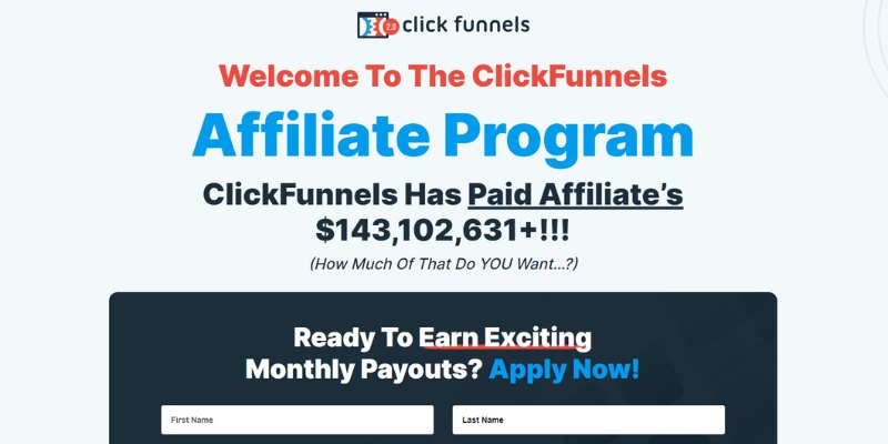 Clickfunnels Affiliate programs