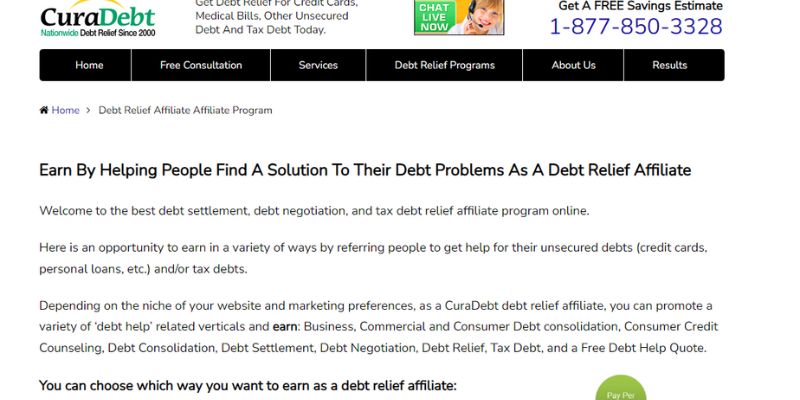 Debt Settlement Affiliate Programs 7