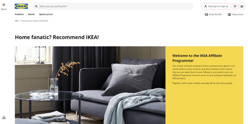 Ikea Affiliate Program