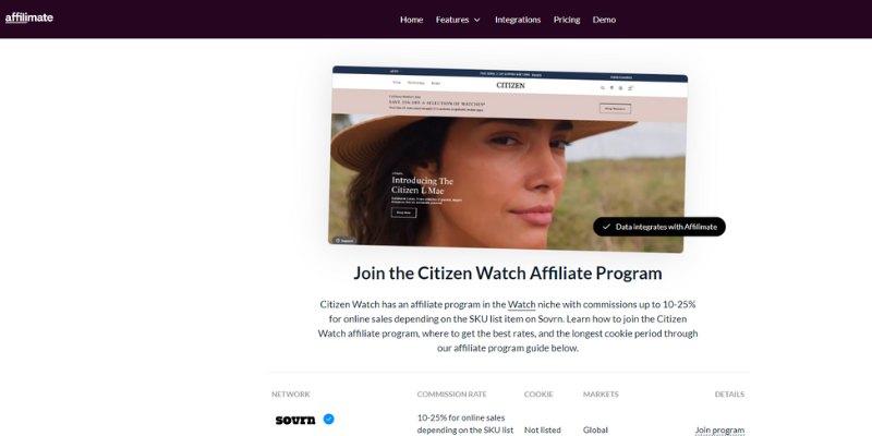 #3 Best luxury watches affiliate programs is Citizen watch