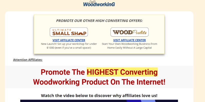 Woodworking Affiliate Programs 9