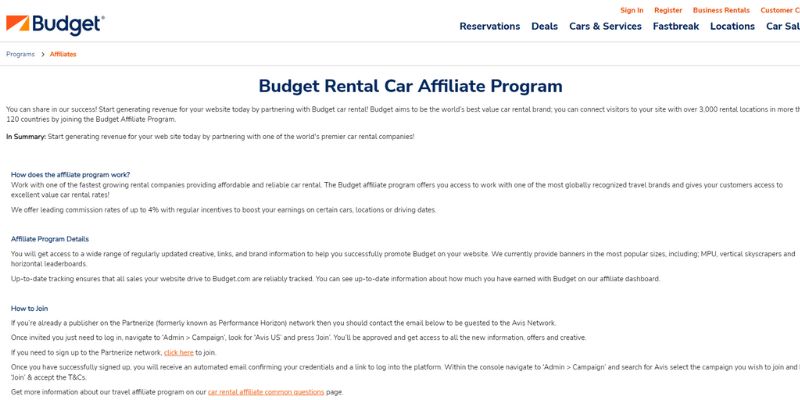 Car Rental Affiliate Programs 4
