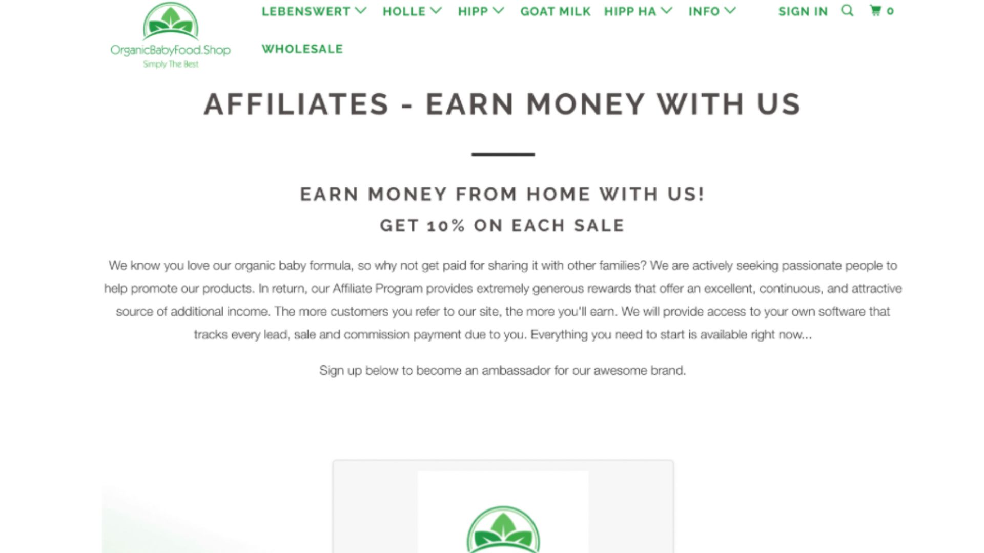 organic products affiliate programs 11