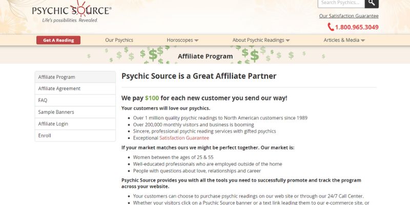 Psychic and Astrology Affiliate Programs 1