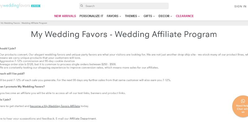 Wedding Affiliate Programs 8